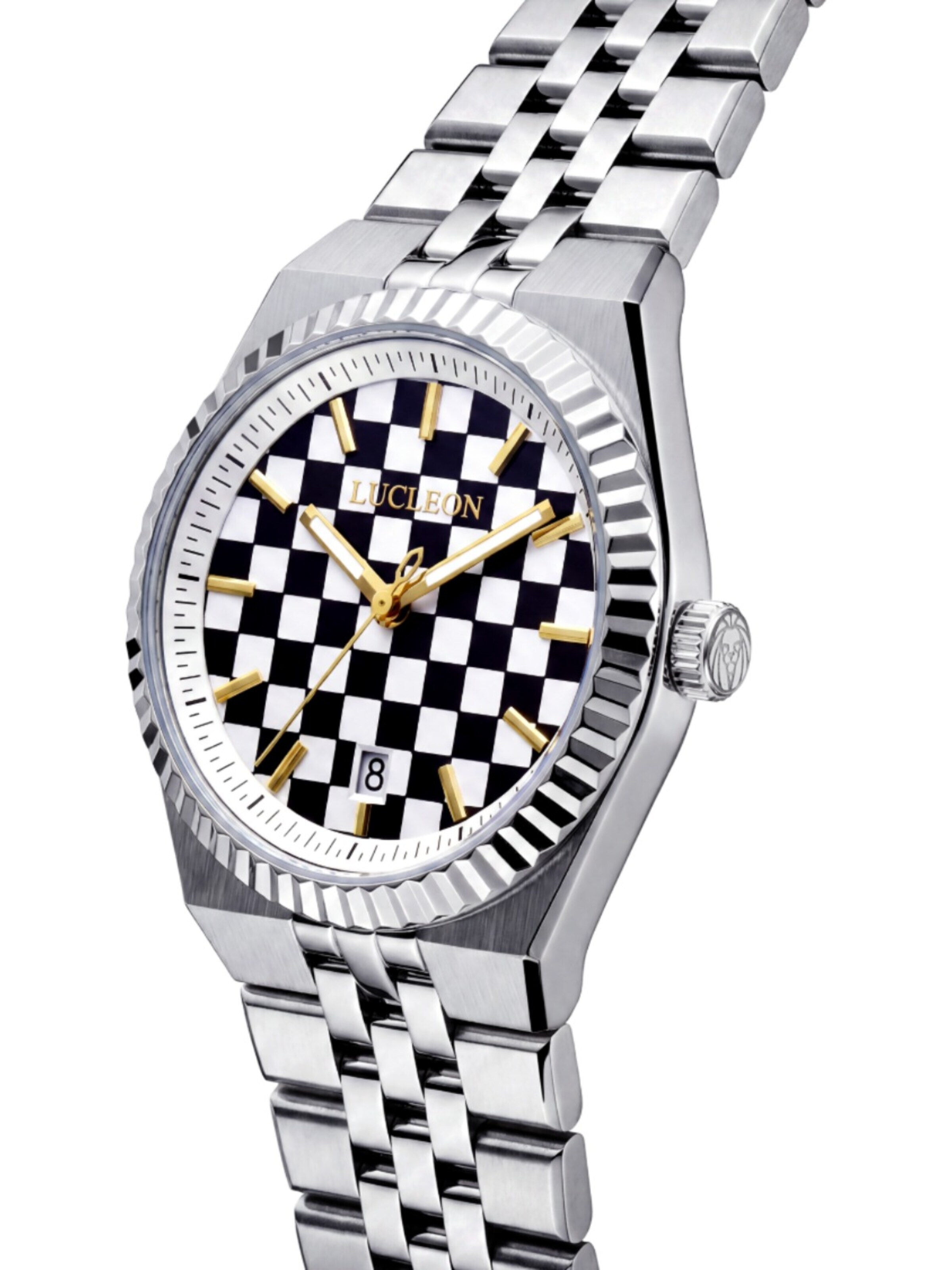 Lucleon Analoog horloge 'Flute' in Wit