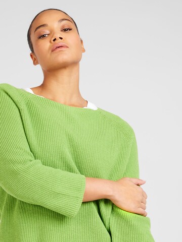 Pullover 'DAVY' di Persona by Marina Rinaldi in verde