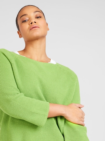 Pullover 'DAVY' di Persona by Marina Rinaldi in verde