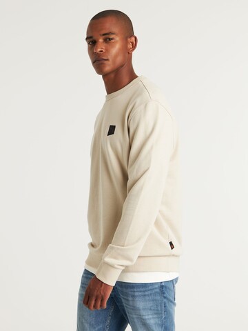 CHASIN' Sweatshirt 'Toby' in Beige