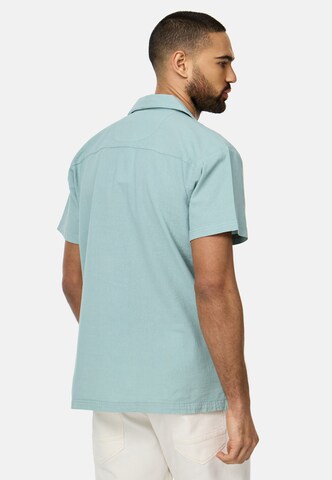 INDICODE JEANS Regular fit Button Up Shirt 'Rycroft' in Blue