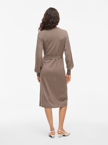 VILA - Vestido de malha 'VIRICKY' em castanho