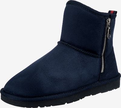 Inselhauptstadt Snowboots in dunkelblau / rot, Produktansicht