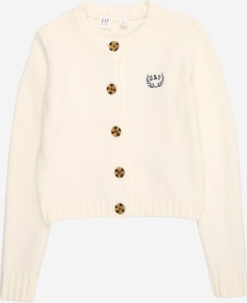 GAP Вязаная кофта в Белый: спереди