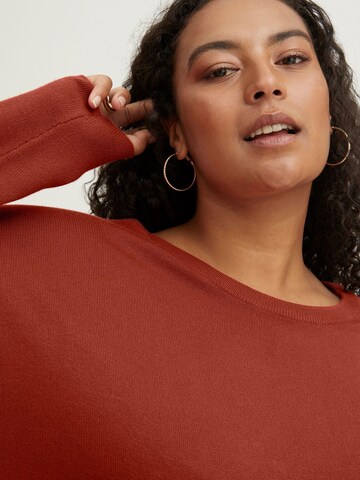 Abito in maglia 'BLUME' di Fransa Curve in rosso