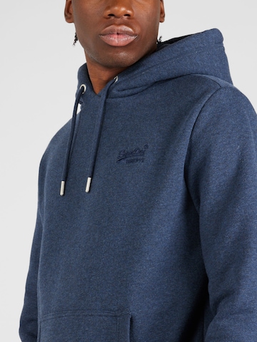 SuperdrySweater majica 'Essential' - plava boja