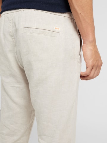 Regular Pantaloni 'Sanderson-L' de la BOSS Orange pe bej