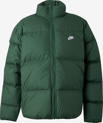 Nike Sportswear Zimní bunda 'CLUB' – zelená: přední strana