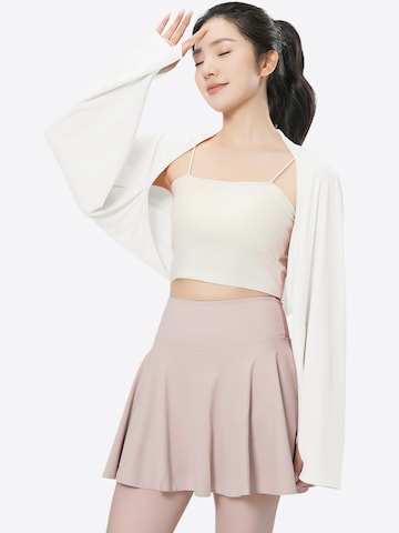 Magicshe Athletic Cardigan in White