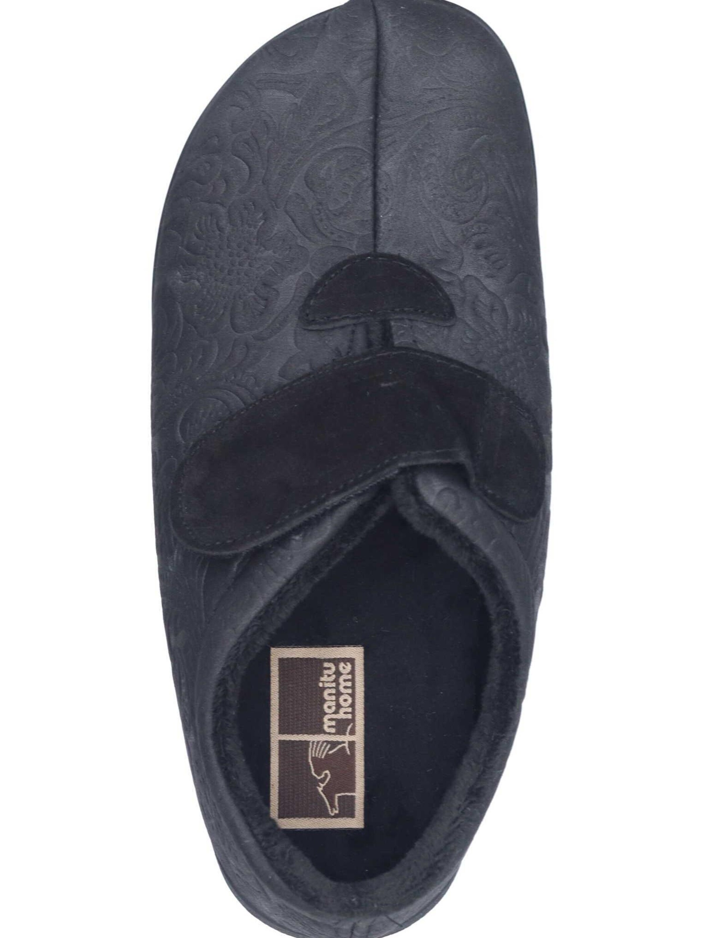 Manitu-Home Slippers in Black