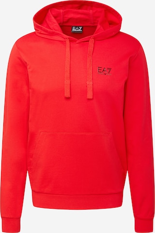 EA7 Emporio Armani Sweatshirt 'Felpa' i röd: framsida