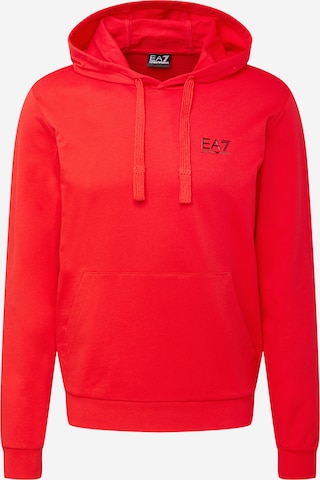 EA7 Emporio Armani Bluzka sportowa w kolorze czerwony: przód