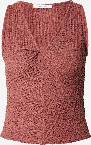 raudona ABOUT YOU Palaidinė be rankovių 'Carla': priekis