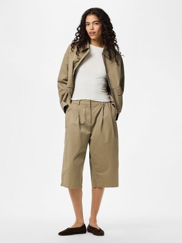PIECES Regular Shorts 'Bermuda' in Braun