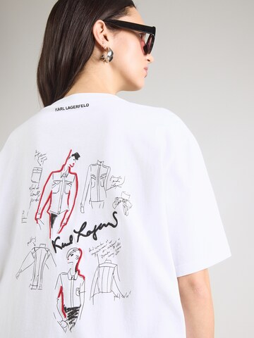Karl Lagerfeld Oversized shirt in White