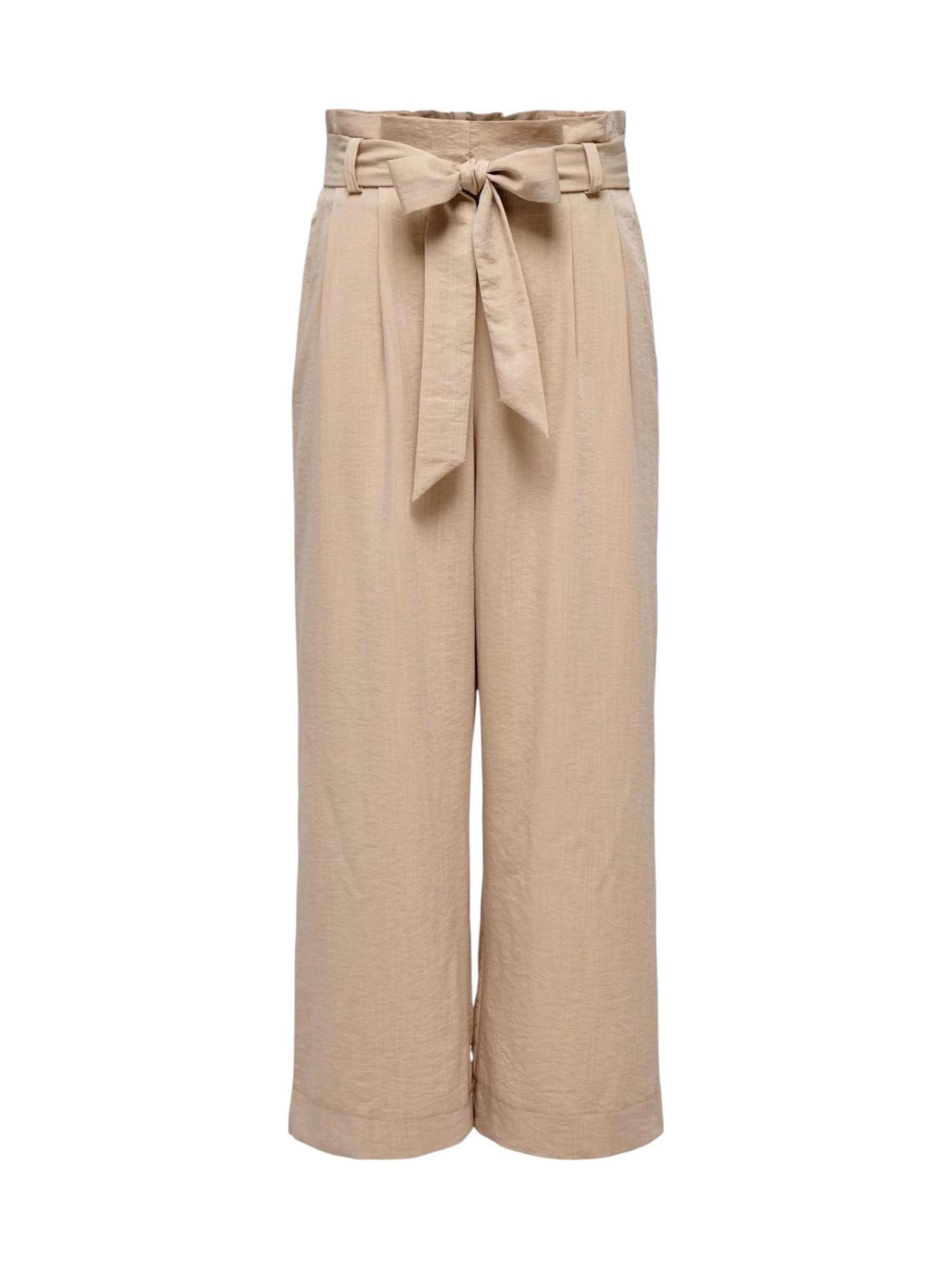 Wide leg Pantaloni 'Onlmarsa Solid Paperbag Wvn Noos 15269628' di ONLY in beige