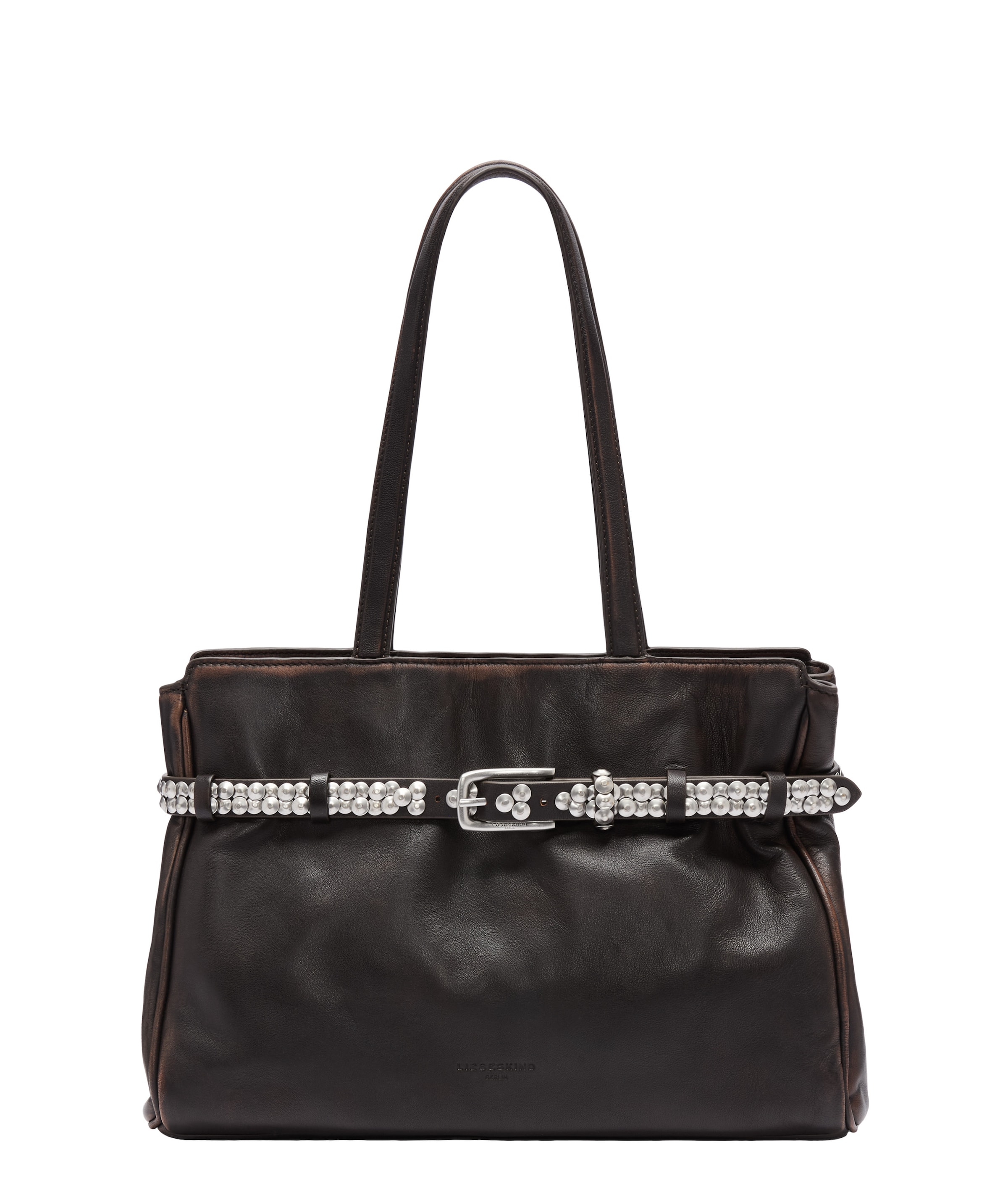 Liebeskind Berlin Shoulder Bag in Brown: front