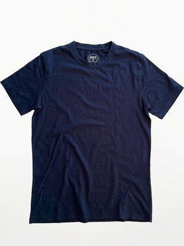 A Question Of (AQO) Shirt 'Anders Tee Garment Dyed' in Blue