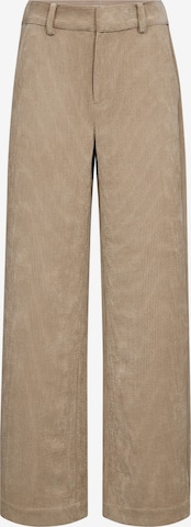 co'couture Wide Leg Housut 'Daisy' värissä beige: etupuoli