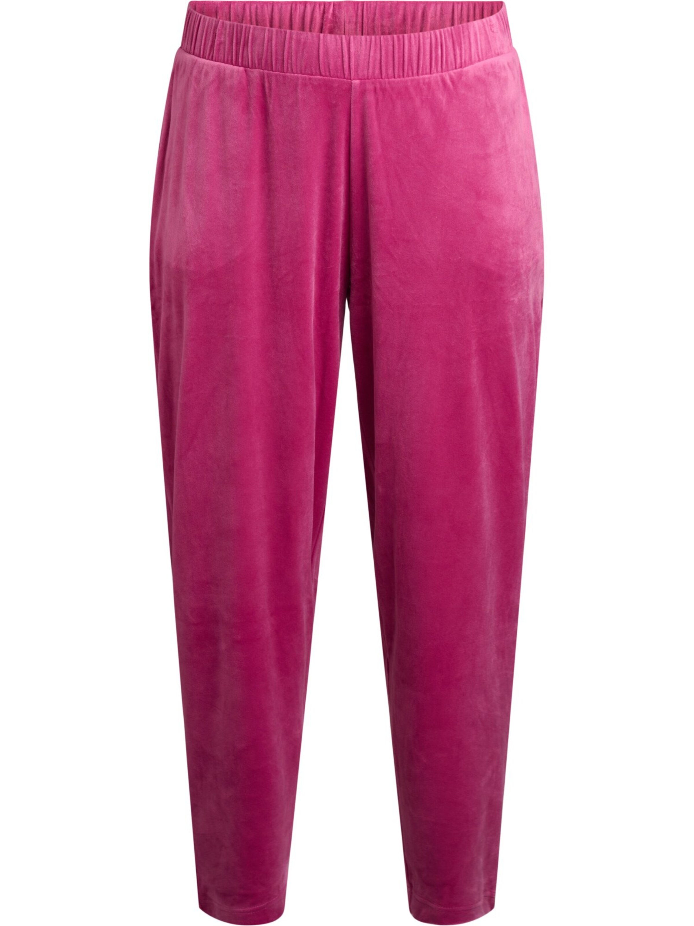 Zizzi Tapered Broek in Roze: voorkant