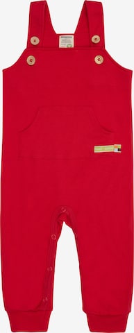 loud + proud Overalls in Red: front
