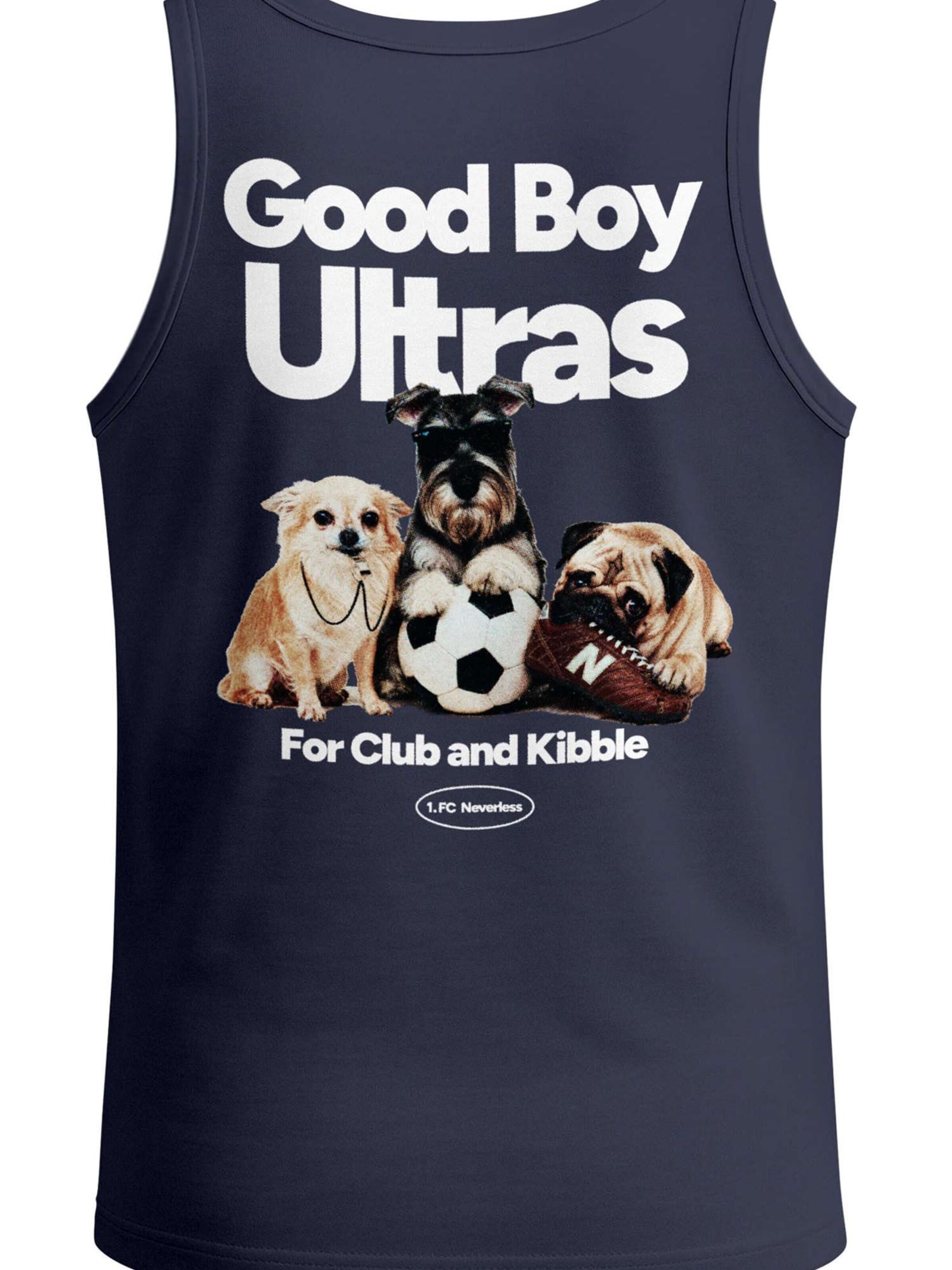 Neverless Shirt 'Good Boy Ultras' in Blue: front