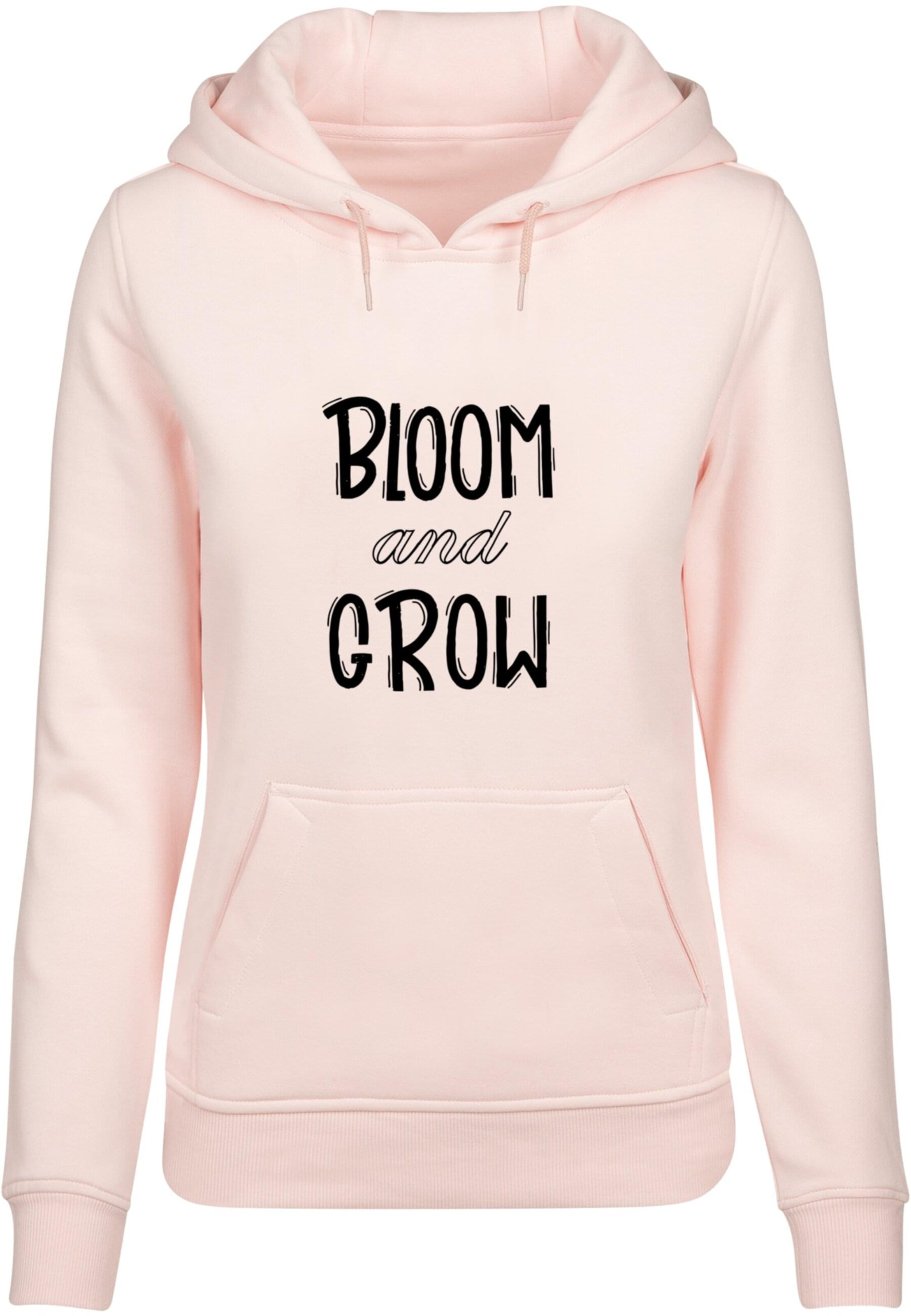 Merchcode Sweatshirt 'Spring - Bloom and grow' in Roze: voorkant