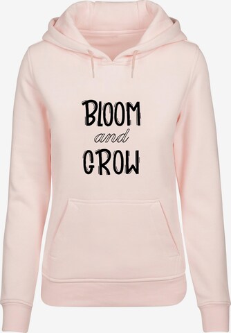 Sweat-shirt 'Spring - Bloom and grow' Merchcode en rose : devant