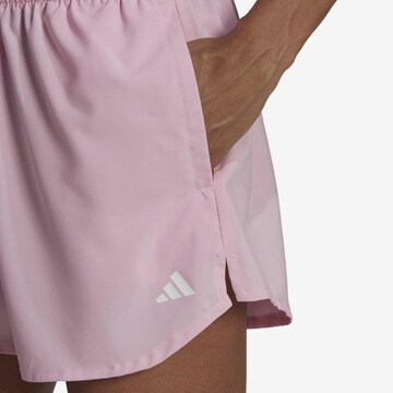 ADIDAS PERFORMANCE Regular Workout Pants 'Aeroready Minimal' in Pink