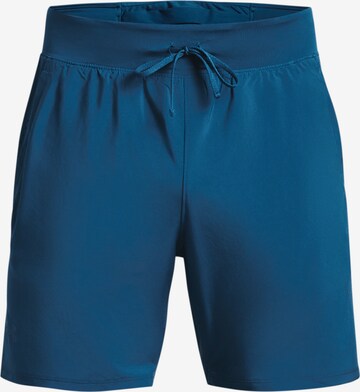 UNDER ARMOUR Regular Workout Pants in Blue: front