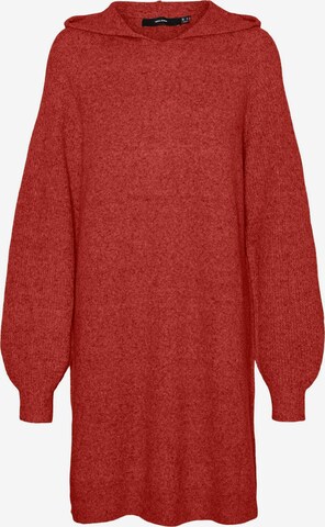 VERO MODA Gebreide jurk 'DOFFY' in Rood: voorkant