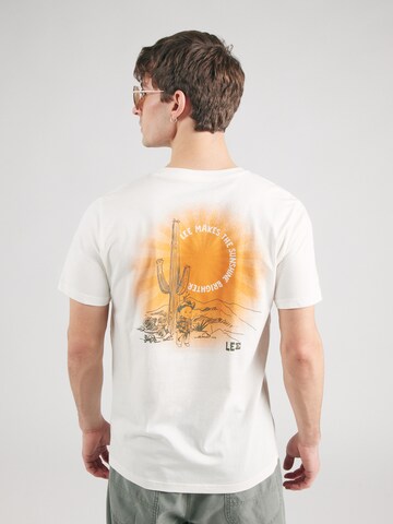 Lee Shirt 'REGULAR GRAPHIC TEE' in White: front