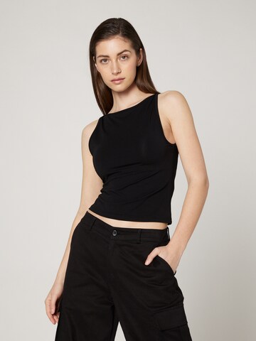 LENI KLUM x ABOUT YOU Top 'Philippa' in Black: front