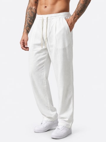 Pantalon 'Hose' Danger en blanc : devant