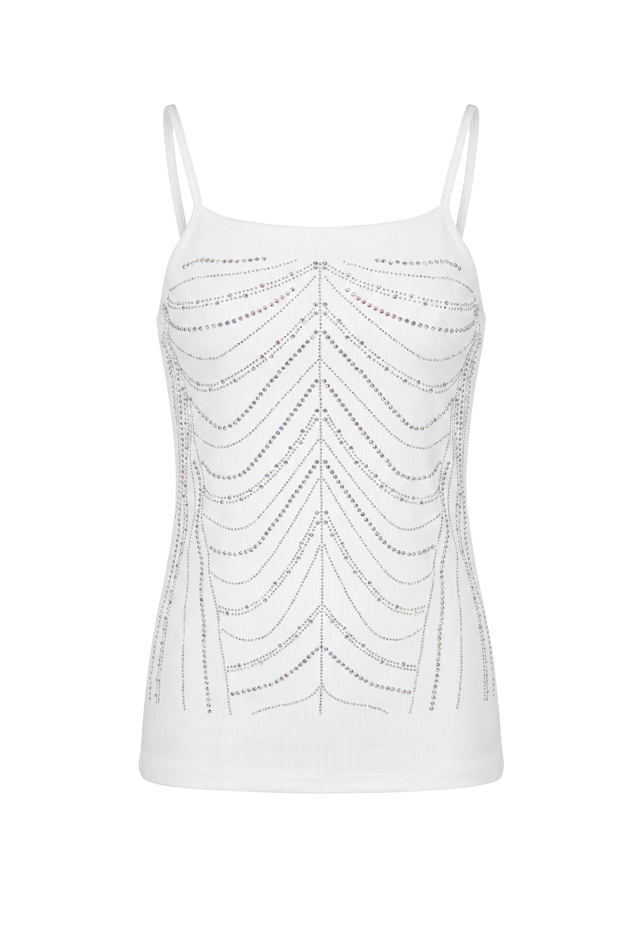 Haut usha BLACK LABEL en blanc : devant