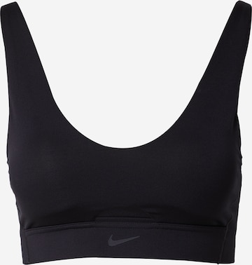 NIKE Bustier Sport bh 'Indy' in Zwart: voorkant