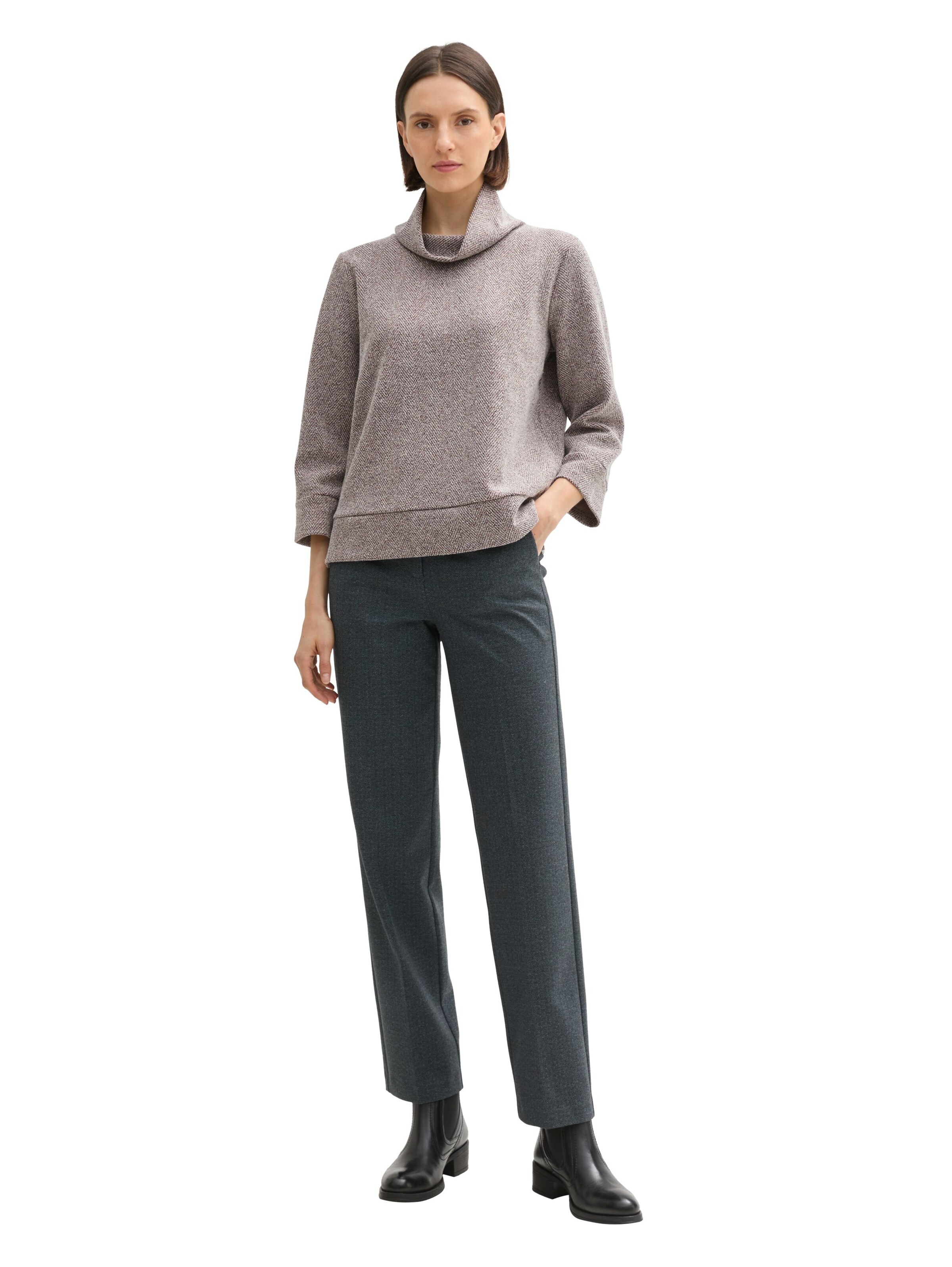 TOM TAILOR Sweatshirt in Grijs