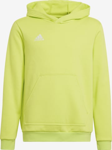ADIDAS PERFORMANCE Athletic Sweatshirt 'Entrada 22' in Yellow: front