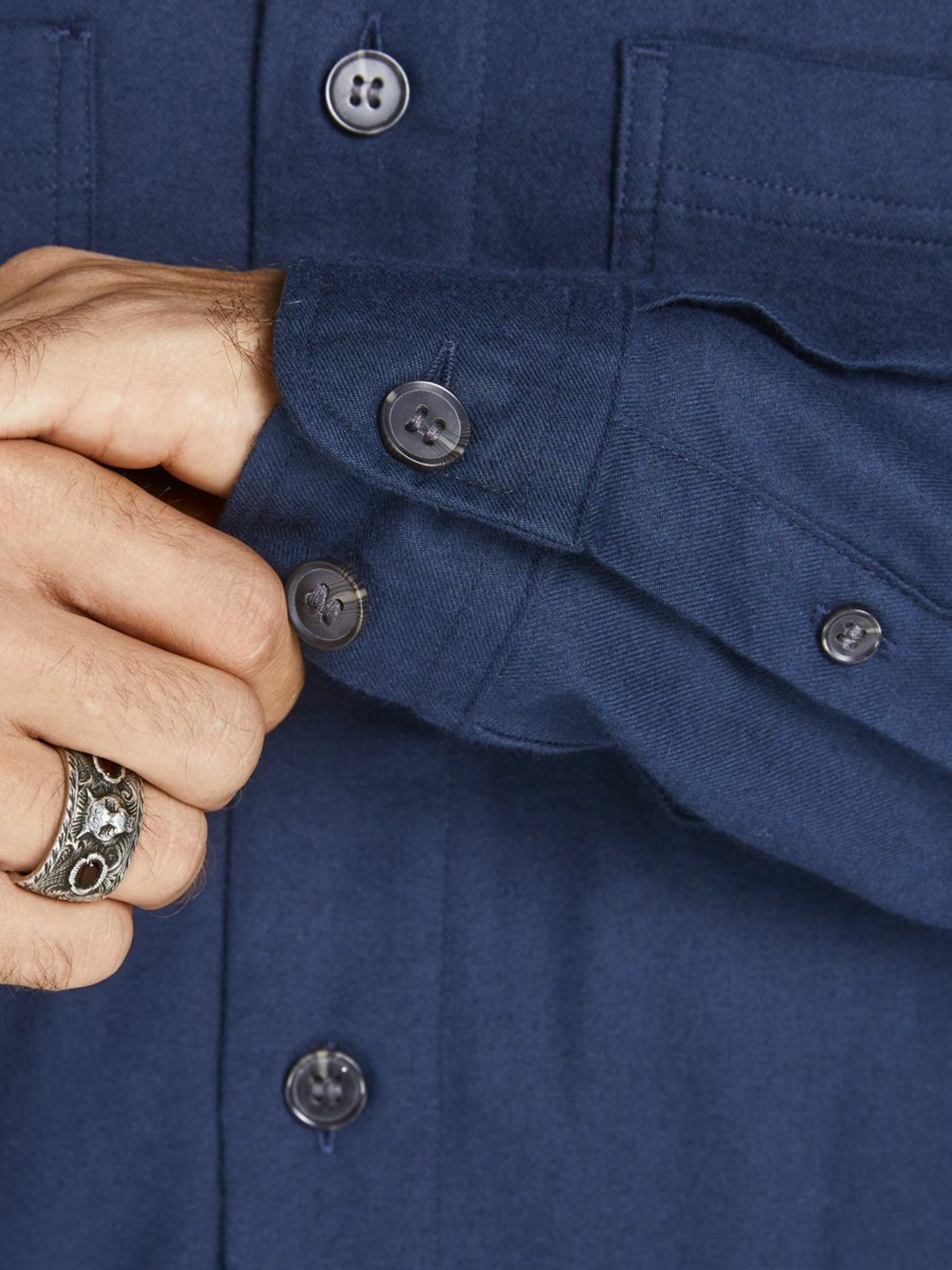 Männer Hemden JACK & JONES Hemd in Dunkelblau - BN68612 Männer Hemden JACK & JONES Hemd in Dunkelblau - BN68612