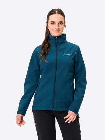 VAUDE Outdoorjas in Blauw: voorkant