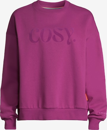 salzhaut Sweatshirt 'Saacht' in Lila: Vorderseite