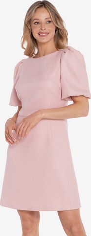 Stylove Sukienka 'Sukienka mini z bufiastymi rękawami' w kolorze różowy: przód