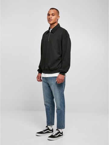 Urban Classics Sweatshirt 'Collar Crew' i sort