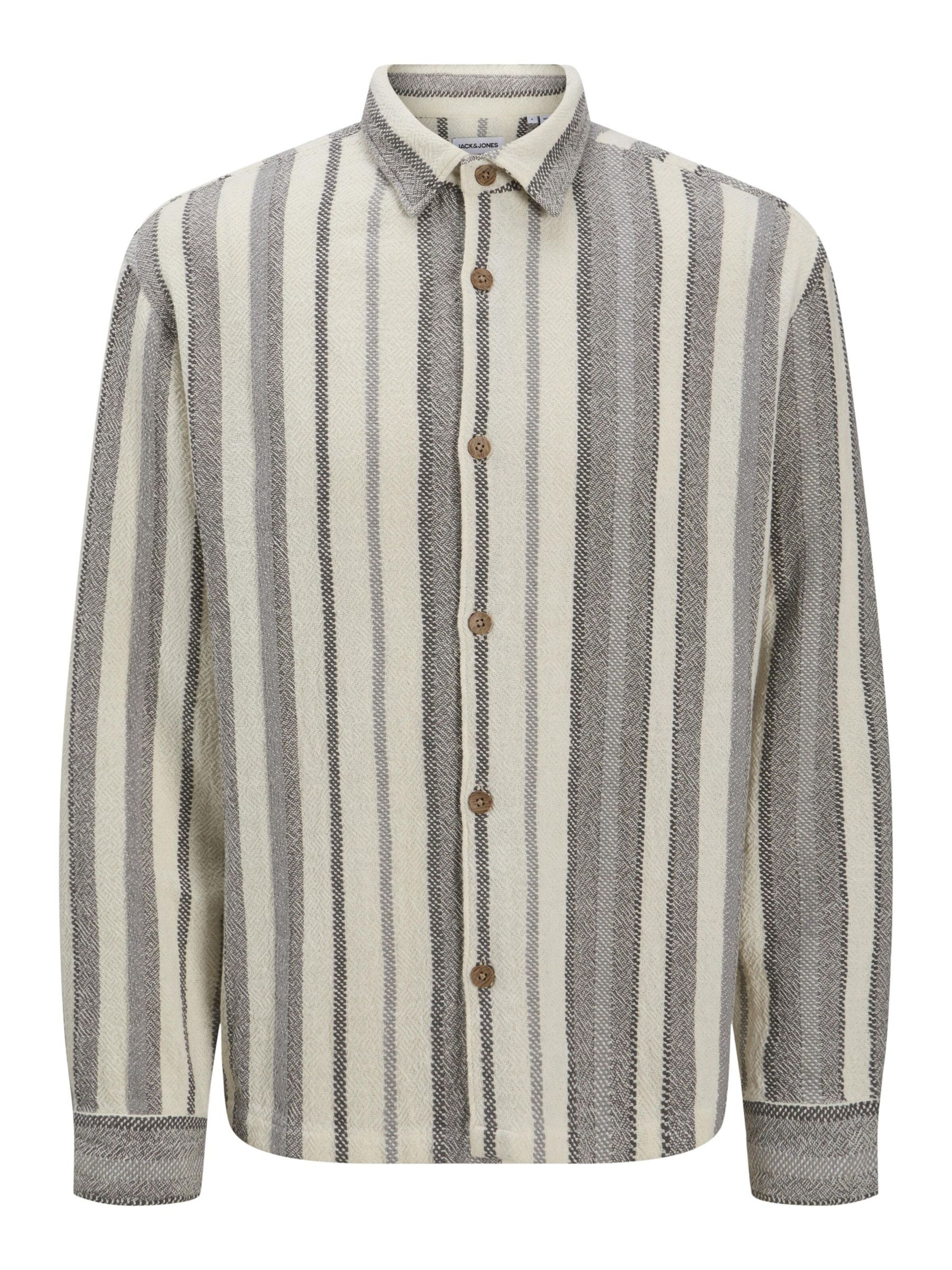 JACK & JONES Comfort fit Overhemd in Grijs: voorkant