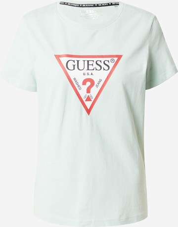 GUESS - Camisa em verde: frente