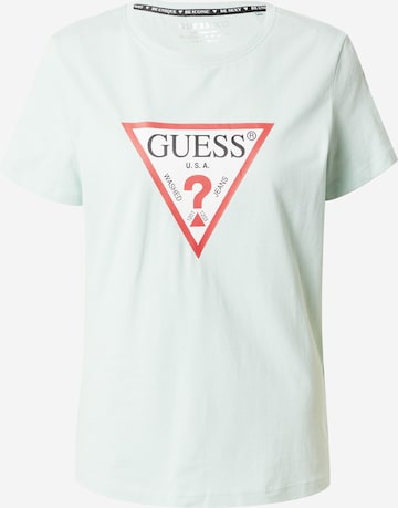 T-shirt GUESS en vert : devant