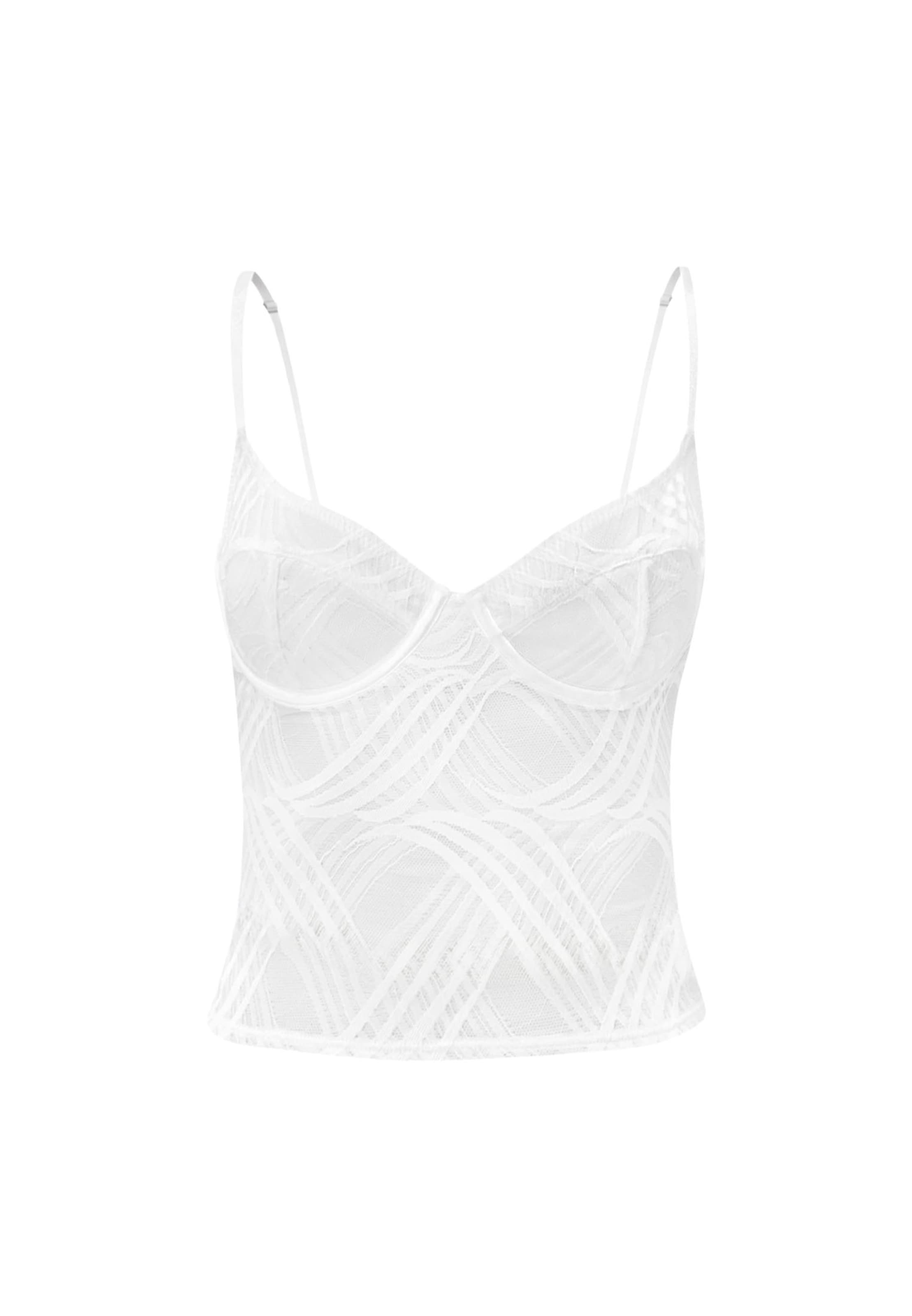 OW Collection Top 'Kayla' in Wit: voorkant