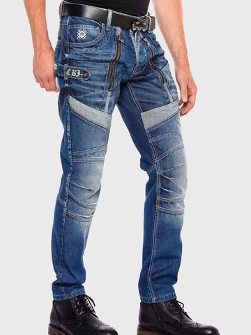 Coupe slim Jean CIPO & BAXX en bleu