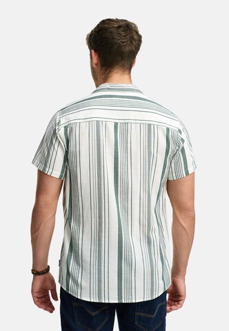 INDICODE JEANS Regular fit Button Up Shirt 'Kiss' in White