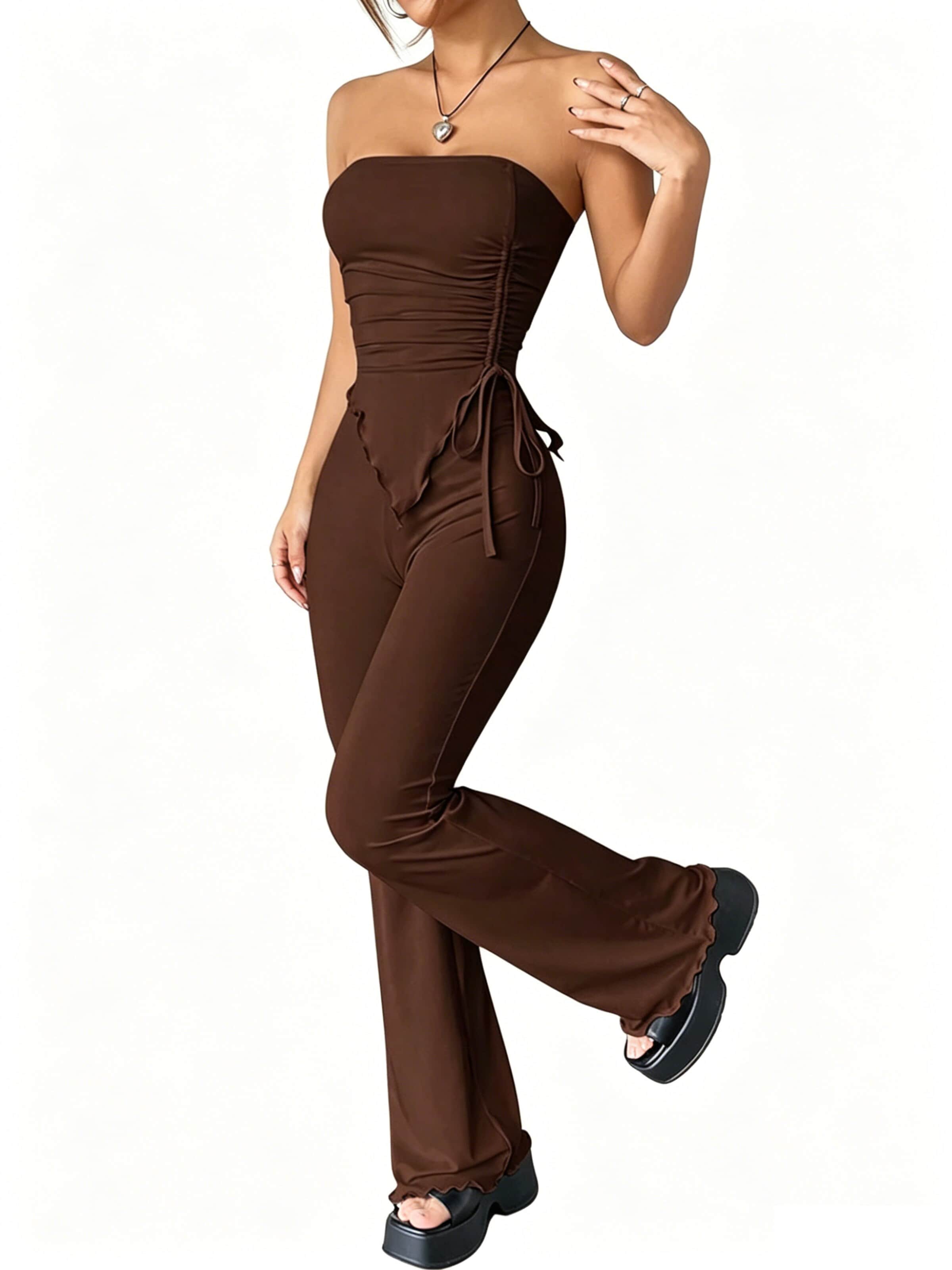 KoJooin Jumpsuit in Brown